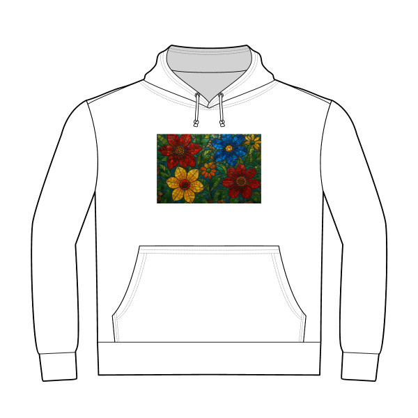 Nature's Mosaic Dance - Unisex Heavyweight Pullover Hoodie