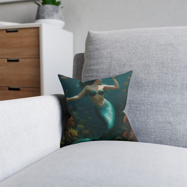 Mystical Ocean Dance - Square Pillow