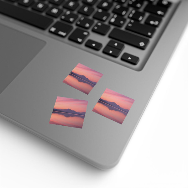 Calm Waters - Square Sticker Label Rolls