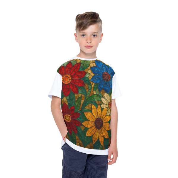 Nature's Mosaic Dance - Kids Sports Jersey (AOP)