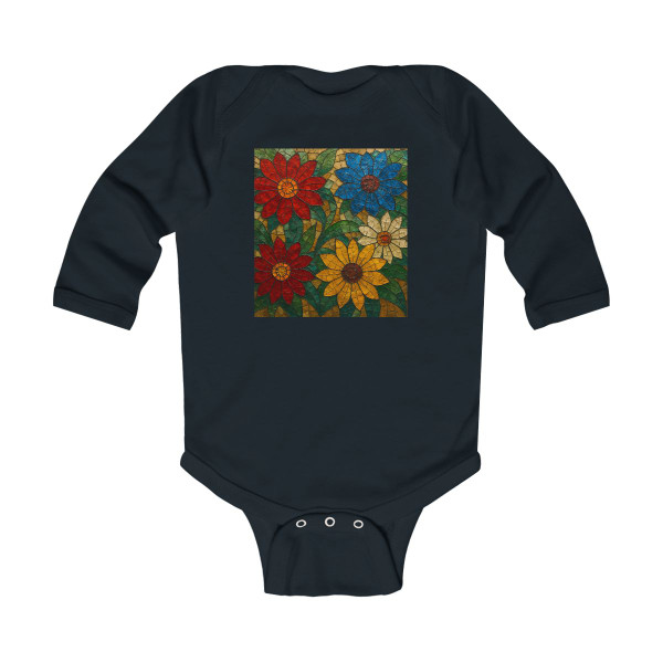 Nature's Mosaic Dance - Infant Long Sleeve Bodysuit