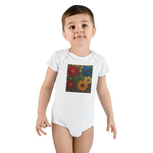 Nature's Mosaic Dance - Baby Short Sleeve Onesie®