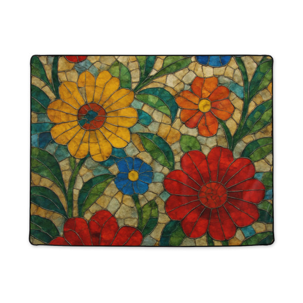 Nature's Mosaic Dance - Polyester Blanket