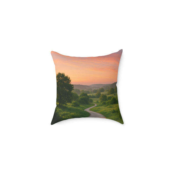 Embrace Your Journey - Square Poly Canvas Pillow