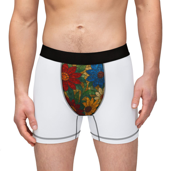 Nature's Mosaic Dance - Men's Boxers (AOP)