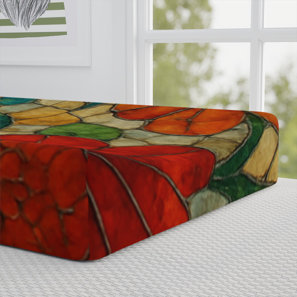 Nature's Mosaic Dance - Baby Changing Pad Cover