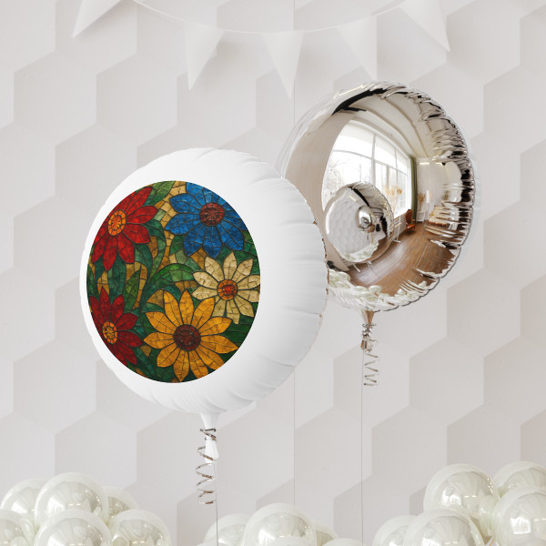 Nature's Mosaic Dance - Mylar Helium Balloon