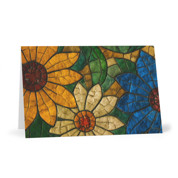 Nature's Mosaic Dance - Greeting Cards (7 pcs)