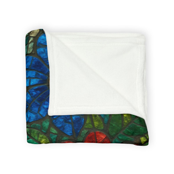 Nature's Mosaic Dance - Soft Polyester Blanket