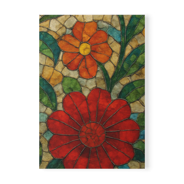 Nature's Mosaic Dance - Softcover Notebook, A5