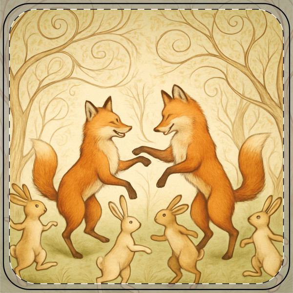 Whimsical Forest Dance - Coaster