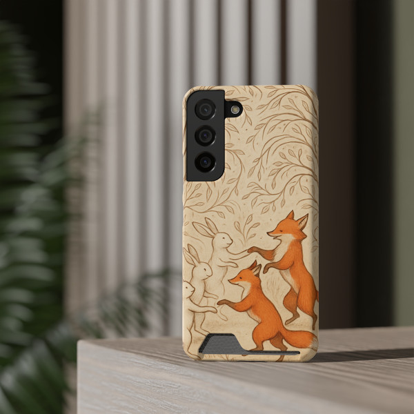 Whimsical Forest Dance - Phone Case With Card Holder