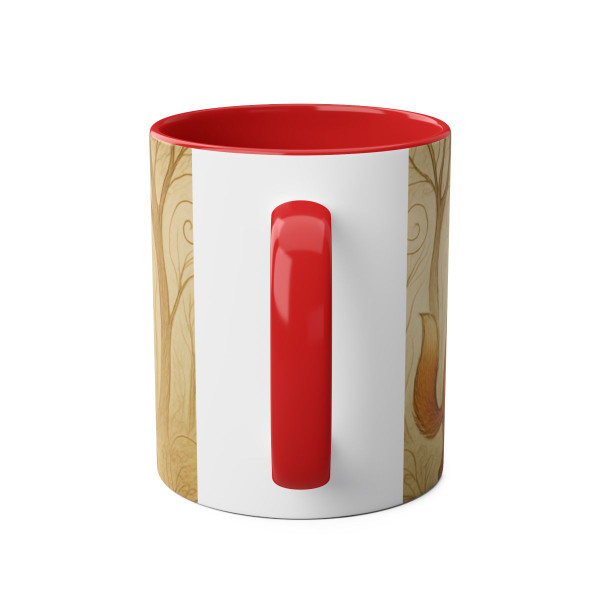 Whimsical Forest Dance - Two-Tone Coffee Mugs, 11oz