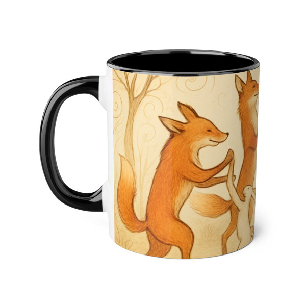 Whimsical Forest Dance - Accent Mugs, 11oz