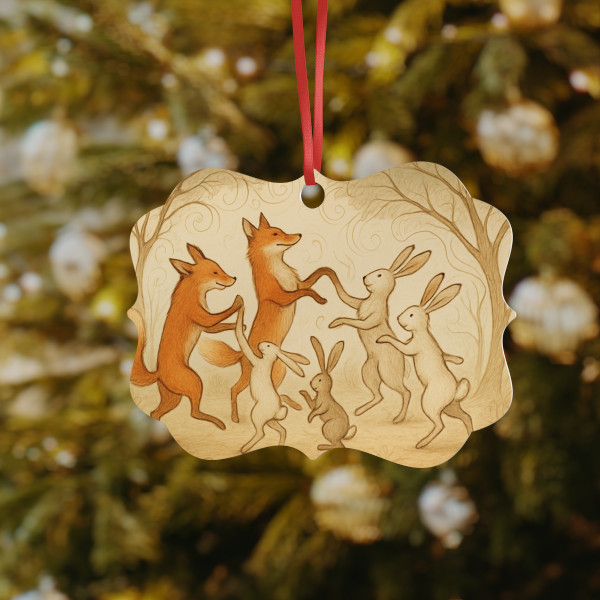 Whimsical Forest Dance - Aluminum Ornaments, 1pc