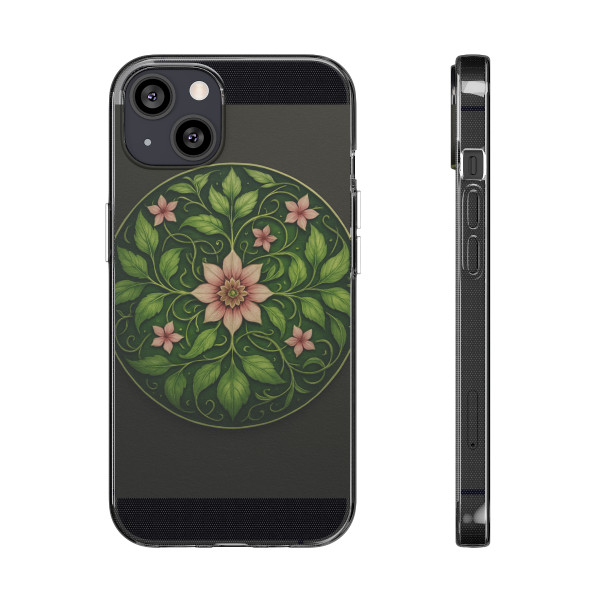 Whimsical Nature Dance - Clear Silicone Phone Cases
