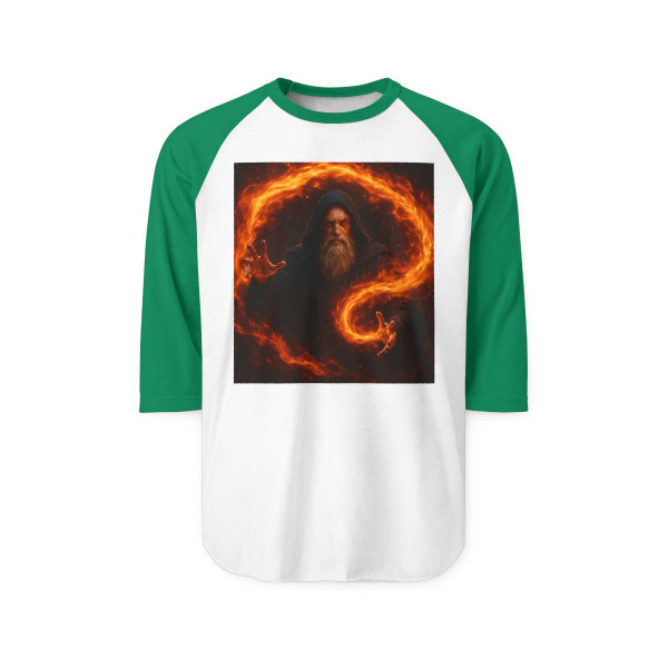 Elemental Firestorm - Unisex Three-Quarter Sleeve Raglan Shirt