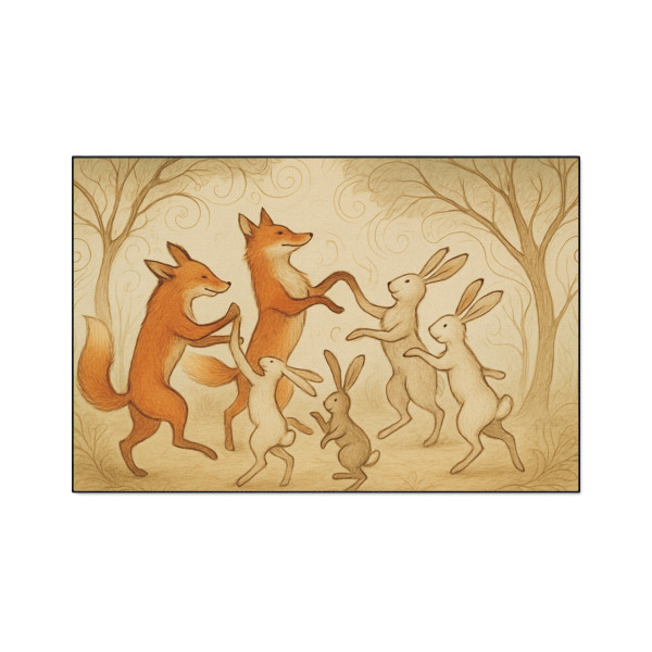 Whimsical Forest Dance - Heavy Duty Floor Mat