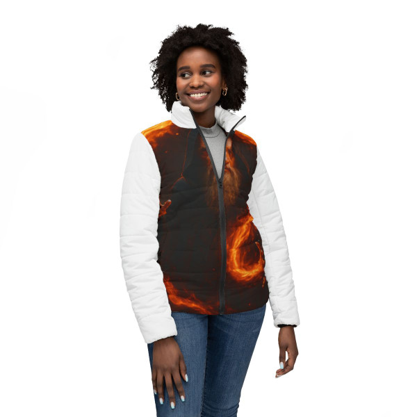Elemental Firestorm - Women’s Puffer Jacket (AOP)