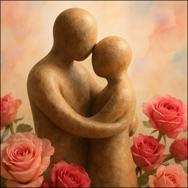 Eternal Embrace - Custom Cut Acrylic Ornament