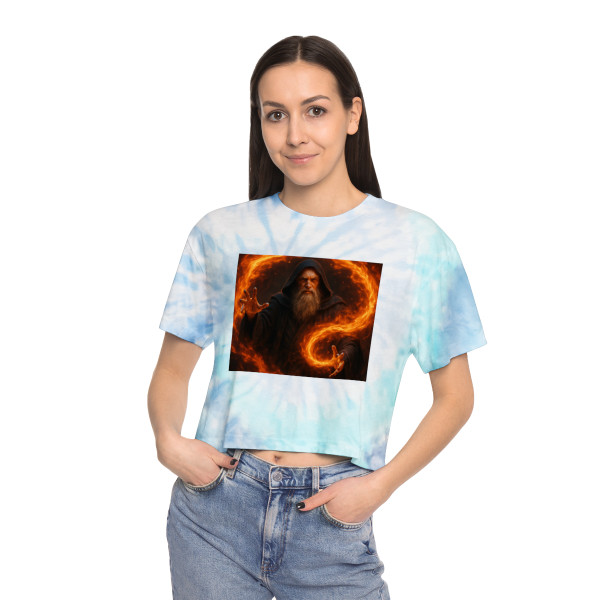 Elemental Firestorm - Women's Tie-Dye Crop Tee