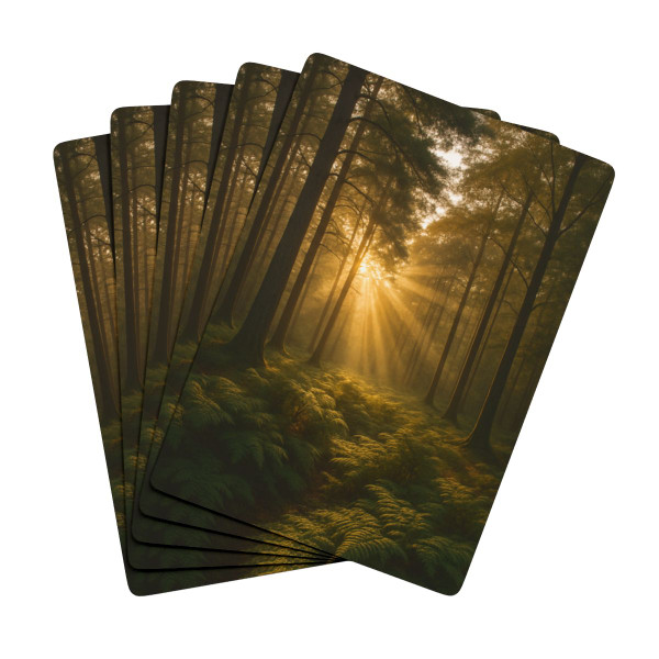 Serene Forest Retreat - Poker Playing Cards