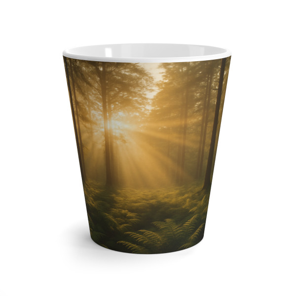 Serene Forest Retreat - Latte Mug