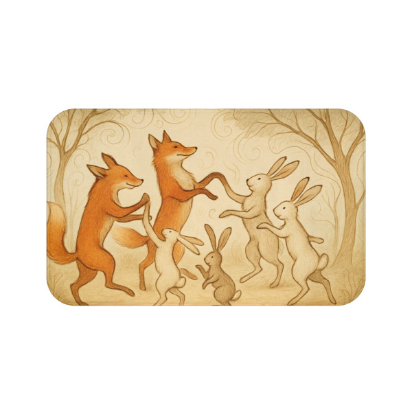 Whimsical Forest Dance - Bath Mat