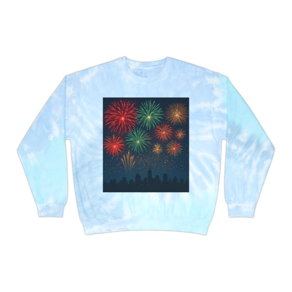 Midnight Sparkle - Unisex Tie-Dye Sweatshirt