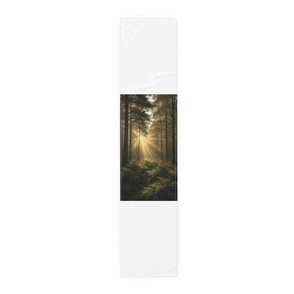 Serene Forest Retreat - Table Runner (Cotton, Poly)