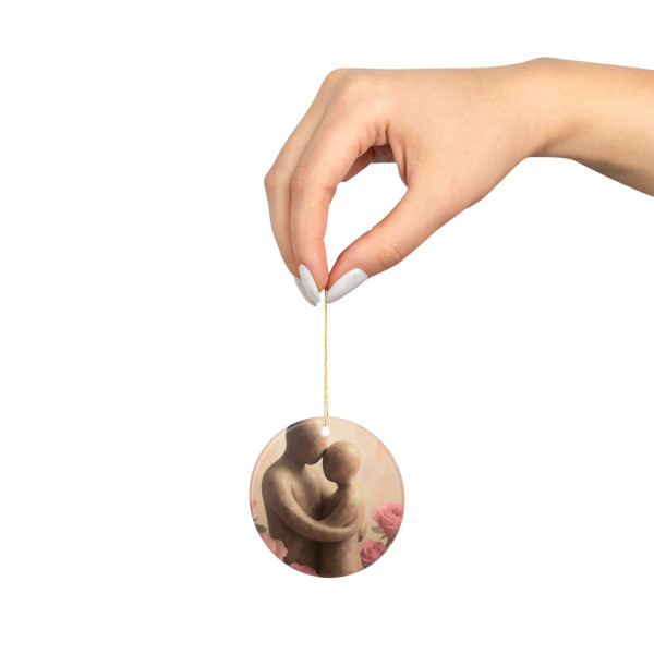 Eternal Embrace - Ceramic Ornaments, 2-Side Print