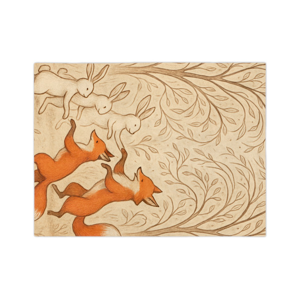 Whimsical Forest Dance - Velveteen Microfiber Blanket