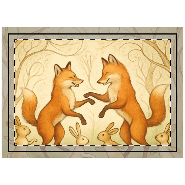 Whimsical Forest Dance - Throw Pillow