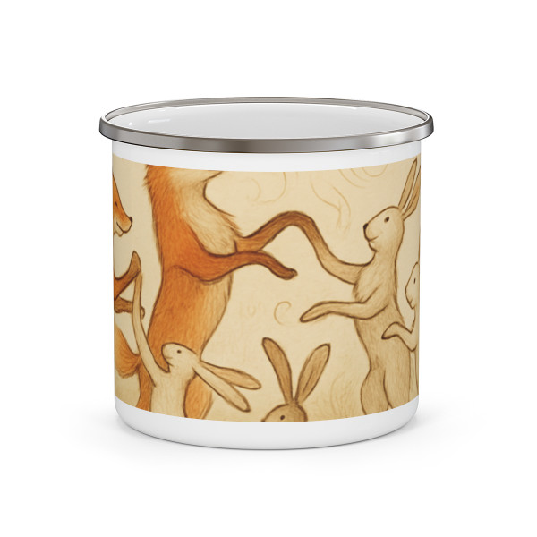 Whimsical Forest Dance - Enamel Camping Mug