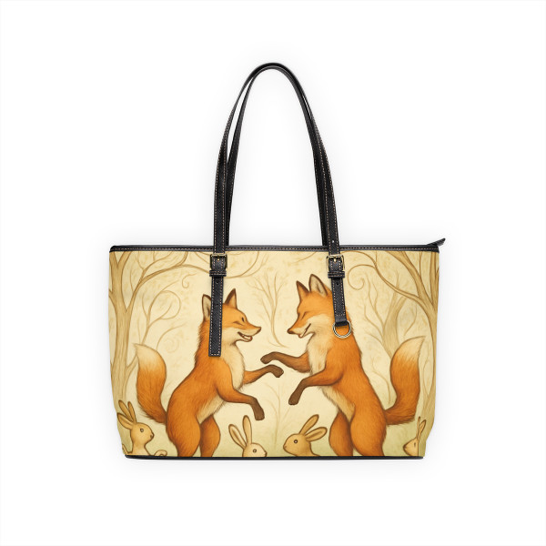 Whimsical Forest Dance - PU Leather Shoulder Bag