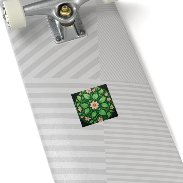 Whimsical Nature Dance - Laminate Stickers, Square