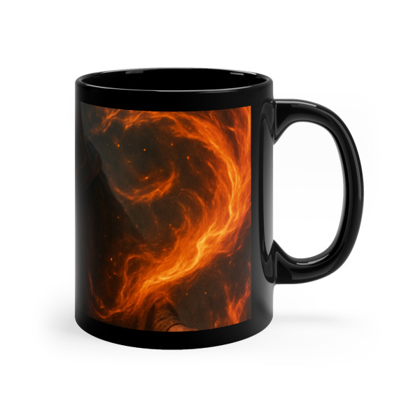 Elemental Firestorm - Black Coffee Mug, 11oz