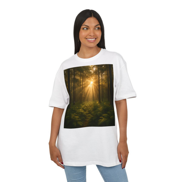 Serene Forest Retreat - Unisex Heavy Oversize Tee