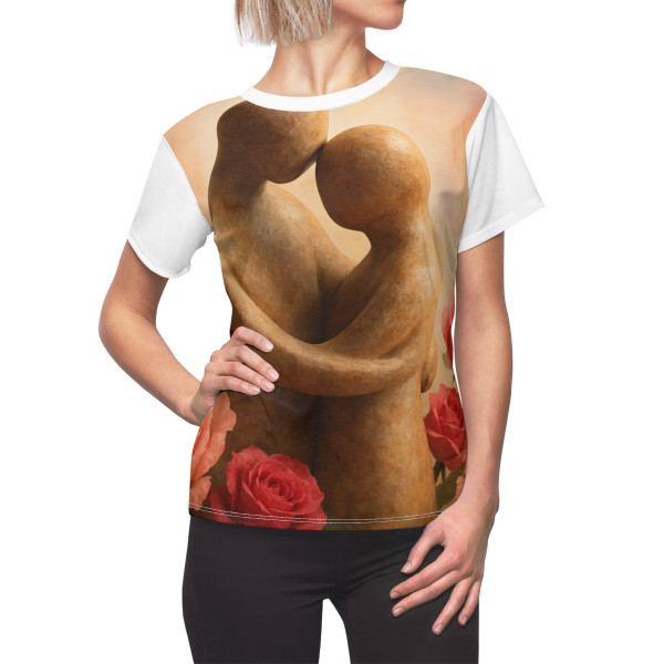 Eternal Embrace - Women's Cut & Sew Tee (AOP)