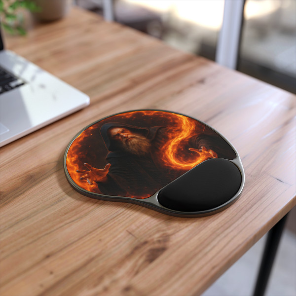 Elemental Firestorm - Mouse Pad With Wrist Rest