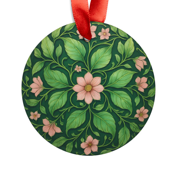 Whimsical Nature Dance - Acrylic Ornament with Ribbon