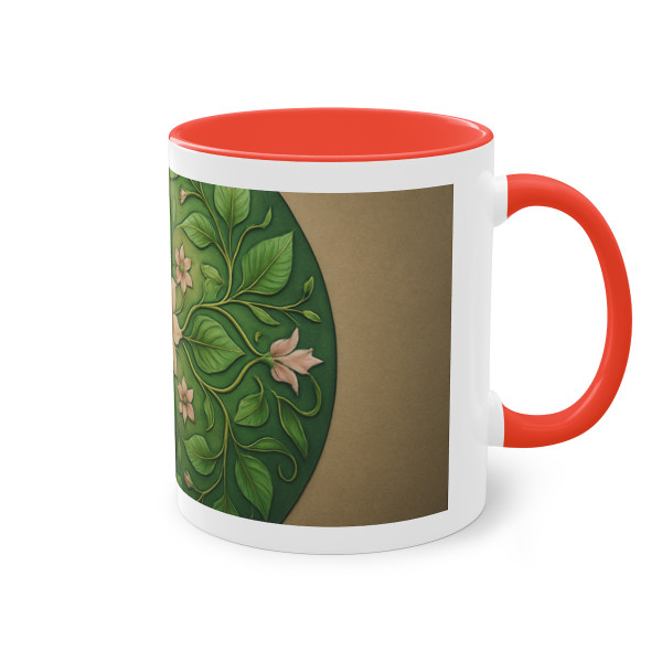 Whimsical Nature Dance - Two-Tone Coffee Mug, 11oz