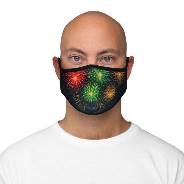 Midnight Sparkle - Fitted Polyester Face Mask