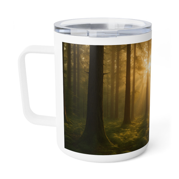 Serene Forest Retreat - Insulated Coffee Mug, 10oz 