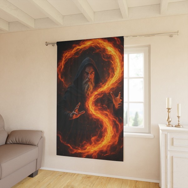 Elemental Firestorm - Window Curtains (1 Piece)