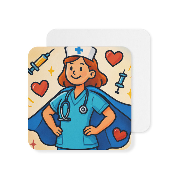 Nurse Superhero Spirit - Coasters (50, 100 pcs)