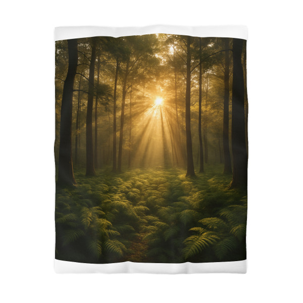 Serene Forest Retreat - Microfiber Duvet Cover