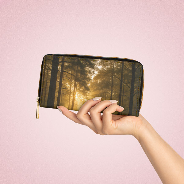 Serene Forest Retreat - Zipper Wallet