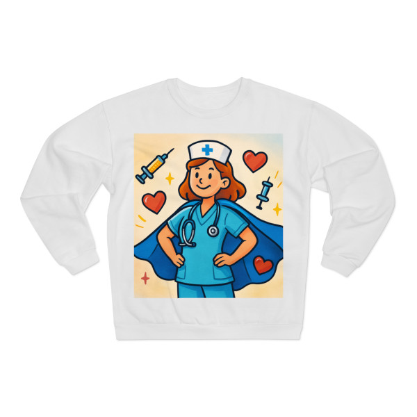 Nurse Superhero Spirit - Unisex Crew Neck Sweatshirt (EU)