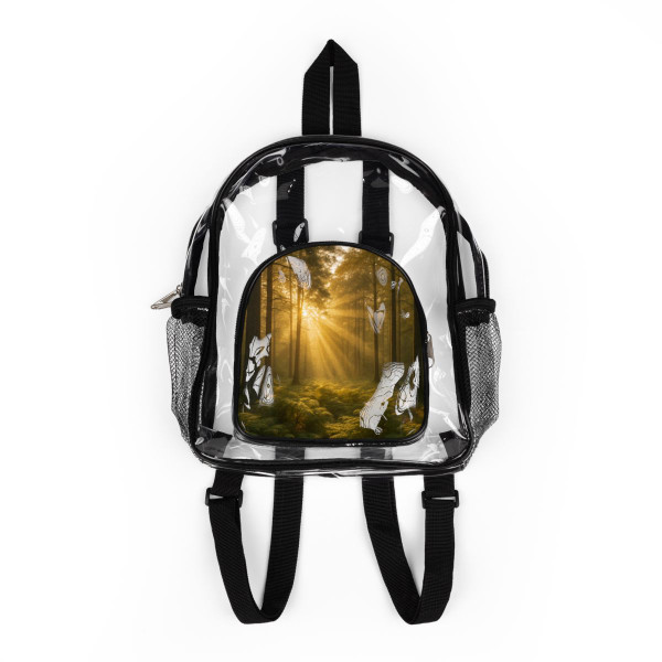 Serene Forest Retreat - Clear Stadium Backpack